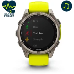 Montre connectée Garmin Fenix 8 Solar Sapphire Titane 47mm – Image 1