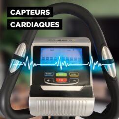 Vélo Elliptique Compact et Silencieux 24 Niveaux de Résistance et Foulée de 30cm – Image 7