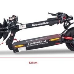 Trottinette électrique Urbanglide Ecross Max 2X2 double moteur 17,5A Noir – Image 3