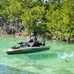 Kayak de pêche Pelican Catch PWR 100 Khaki – Image 6