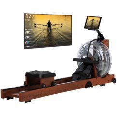 Rameur à eau Lykke - en bois - Connecté - Max. 150 kg - 6 niveaux de résistance – Image 1