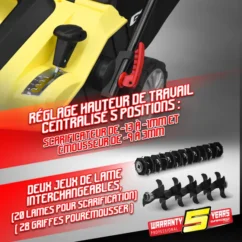 Scarificateur emousseur électrique 1800W - 40cm - Image 3