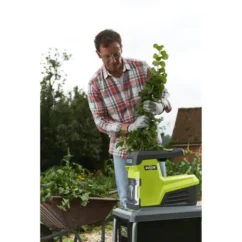 Broyeur de végétaux électrique RYOBI RSH3045U - 3000W, débit 200kg/h, bac 55L - Image 3