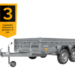 Remorque voiture 2 essieux EXPERT 2615/2 – PTAC 750 kg – Image 9